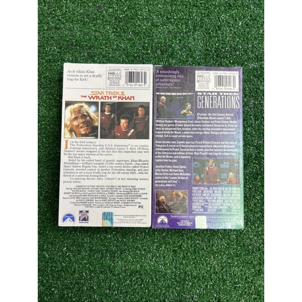 Star Trek Lot Of 2 VHS Tapes Generations &‎ The Wrath Of Khan New Sealed